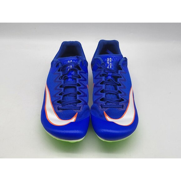 Nike Zoom Rival‎ Sprinter Men Track Spikes Racer Blue Lime DC8753 401 Size 11.5 - Picture 2 of 9
